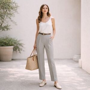 Vintage Ingenuity Trousers Made in Canada High Rise Pleated Pants Size 2